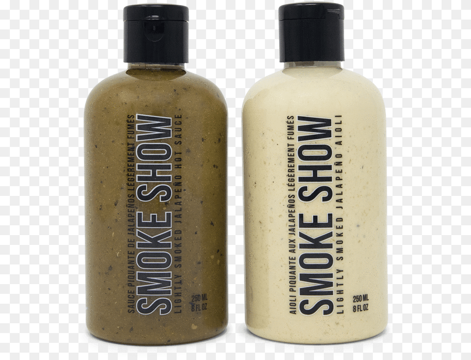Smoke Show Is A Based Hot Sauce That Is Glass Bottle, Cosmetics, Perfume Png Image