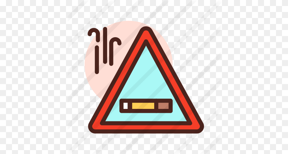 Smoke Signaling Icons Speed Bump Ahead Sign Uk, Triangle, Blackboard Free Transparent Png