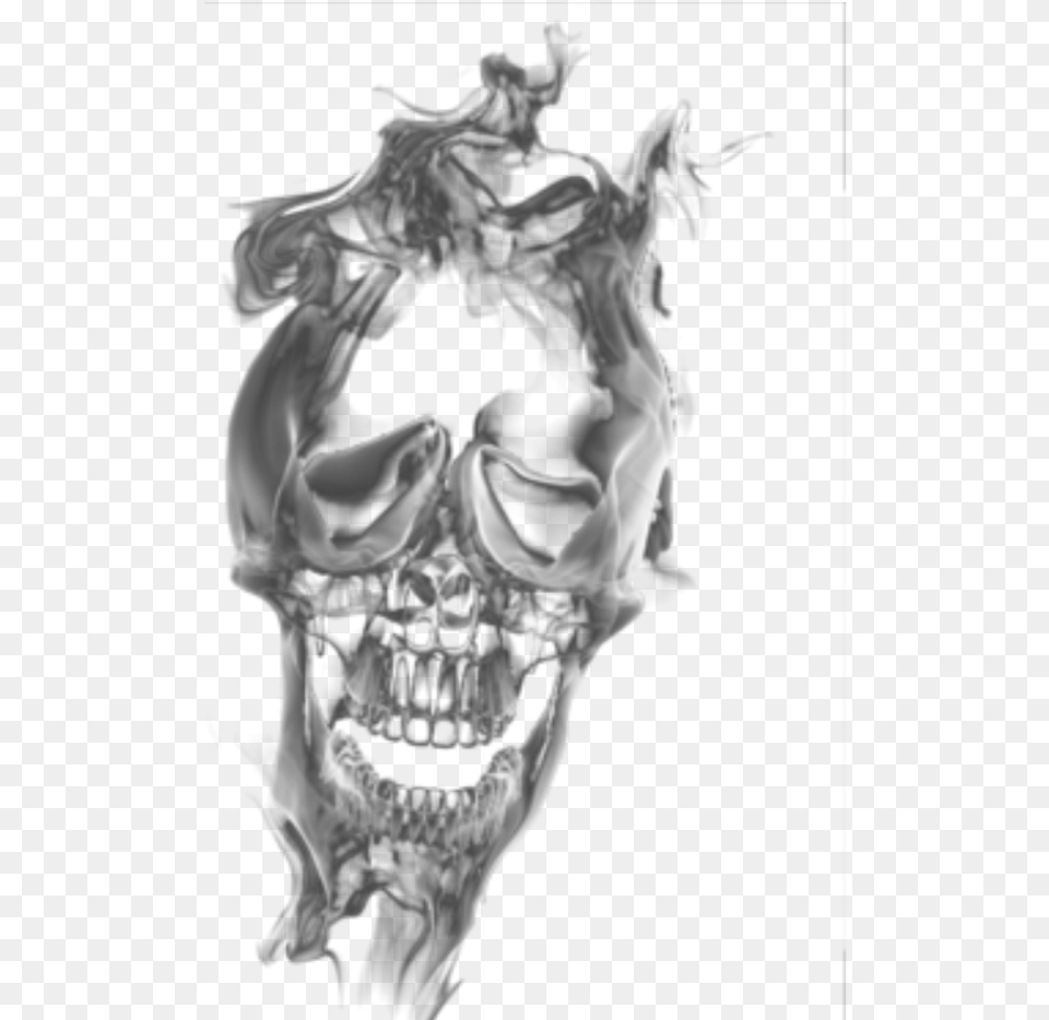 Smoke Skull Image Smoke Skull, Adult, Bride, Female, Person Free Png Download