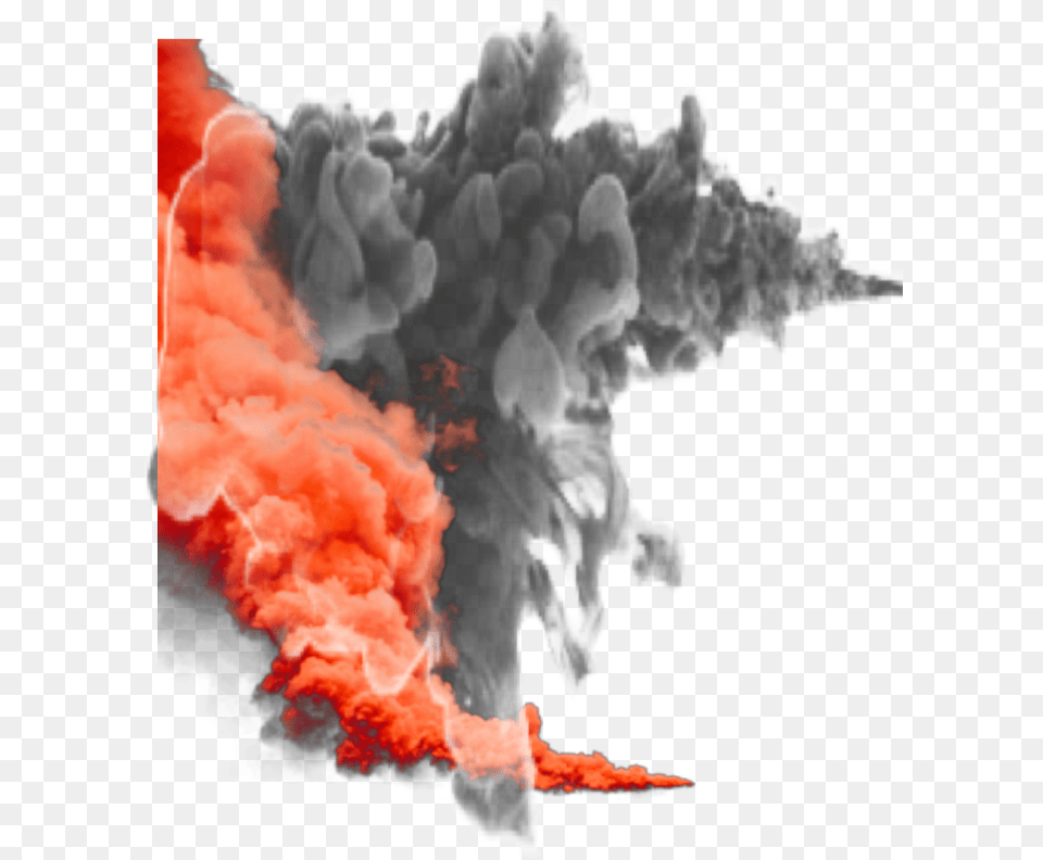 Smoke Smokes Red Black Tree, Outdoors, Bonfire, Fire, Flame Free Transparent Png