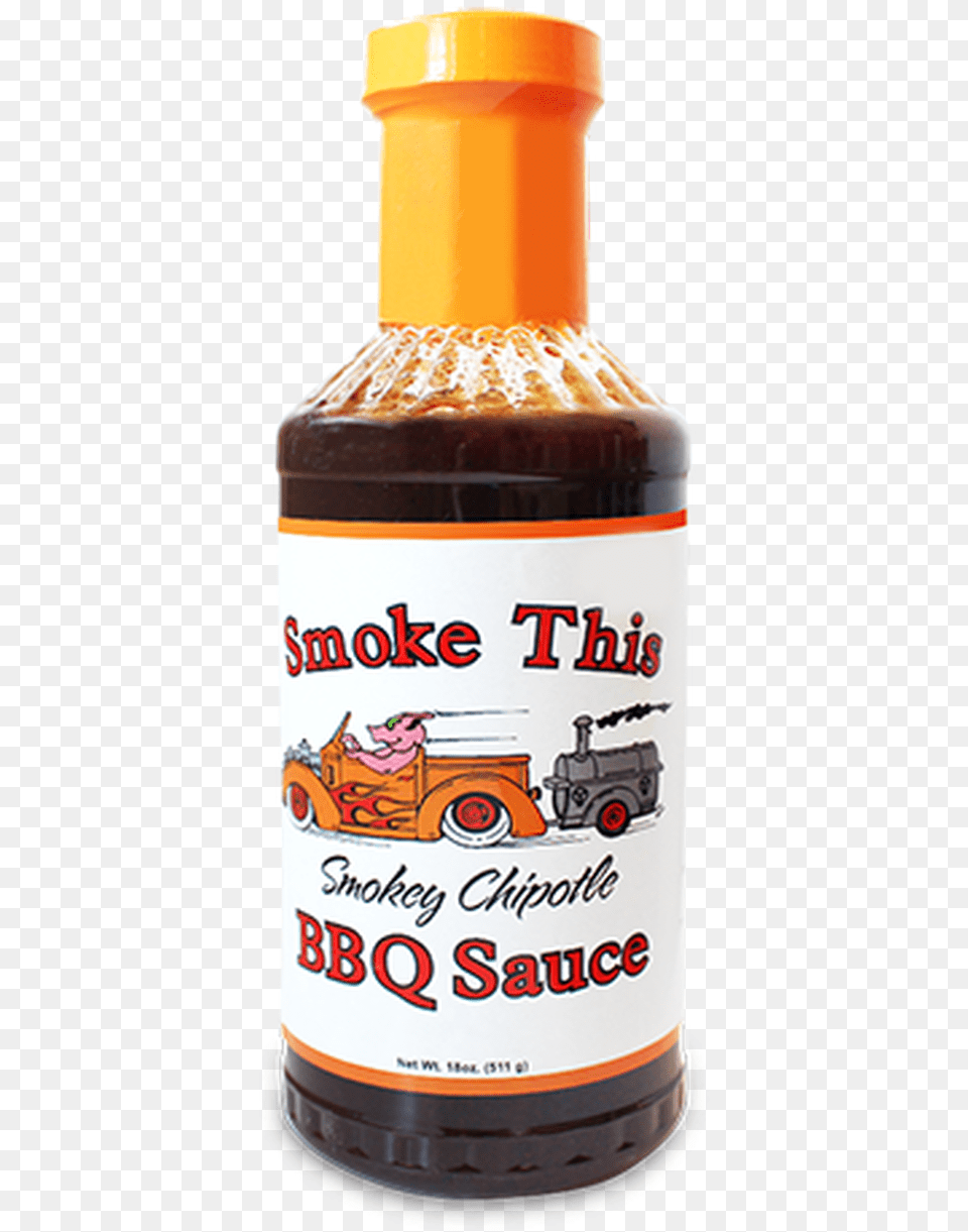 Smoke This Bbq Smokey Chipotle Sauce 18 Oz Barbecue, Food, Ketchup, Car, Vehicle Free Png Download