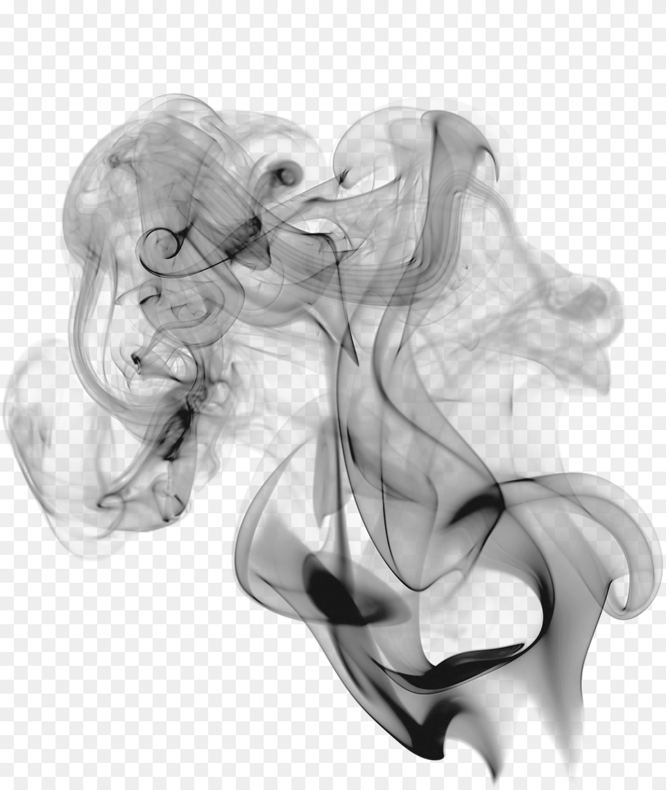 Smoke Transparent Background Picsart Black Smoke, Art, Adult, Female, Person Png Image