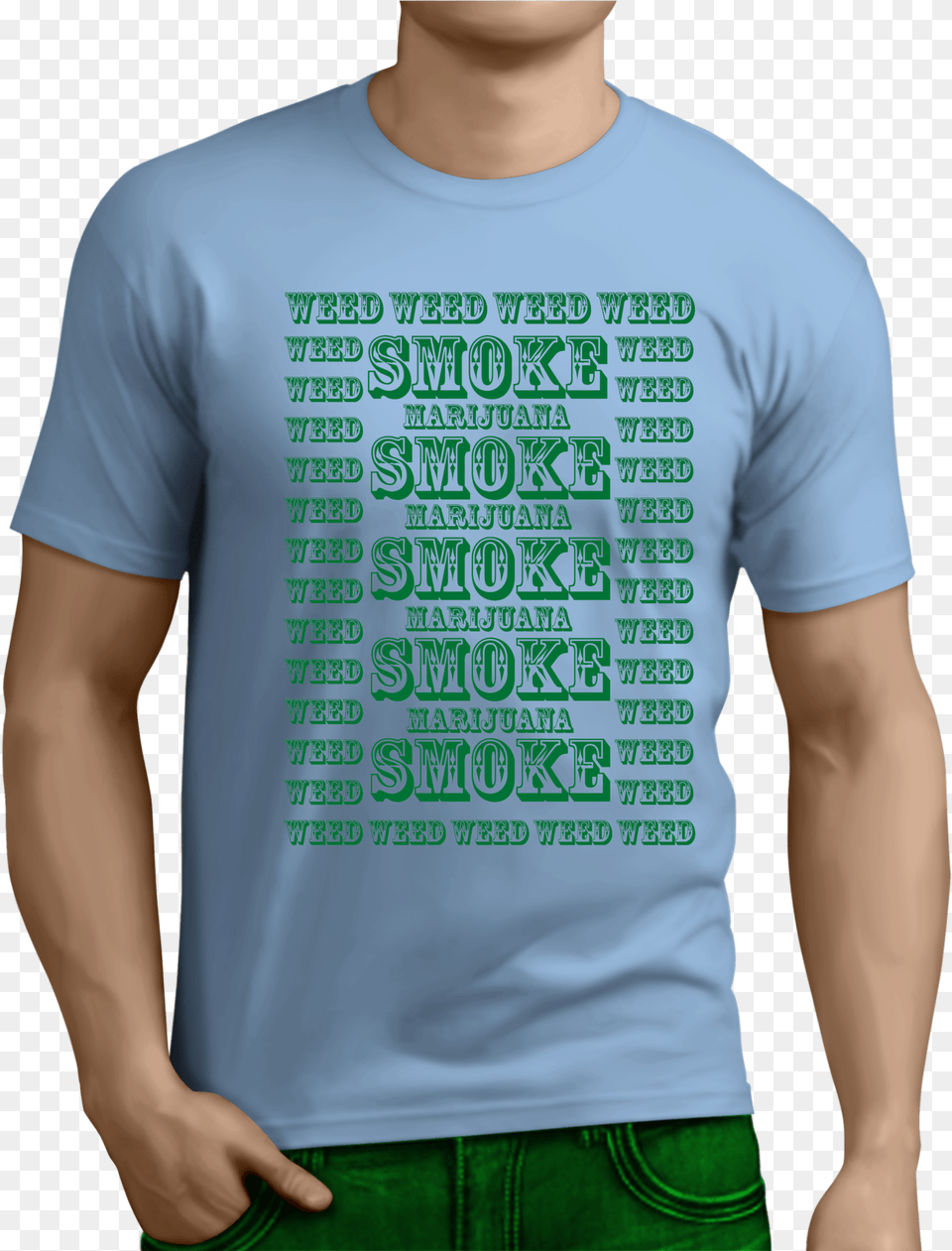 Smoke Weed Problem Funny Hilarious Comedy T Shirt Unisex Brand, Clothing, T-shirt Free Png