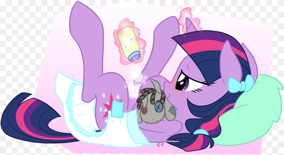 Smoke Weed Twilight Sparkle Diaper Change, Purple, Book, Comics, Publication Free Png Download
