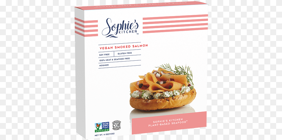 Smoked Salmon Sophies Kitchen Vegan Smoked Salmon, Advertisement, Food, Hot Dog, Poster Free Transparent Png