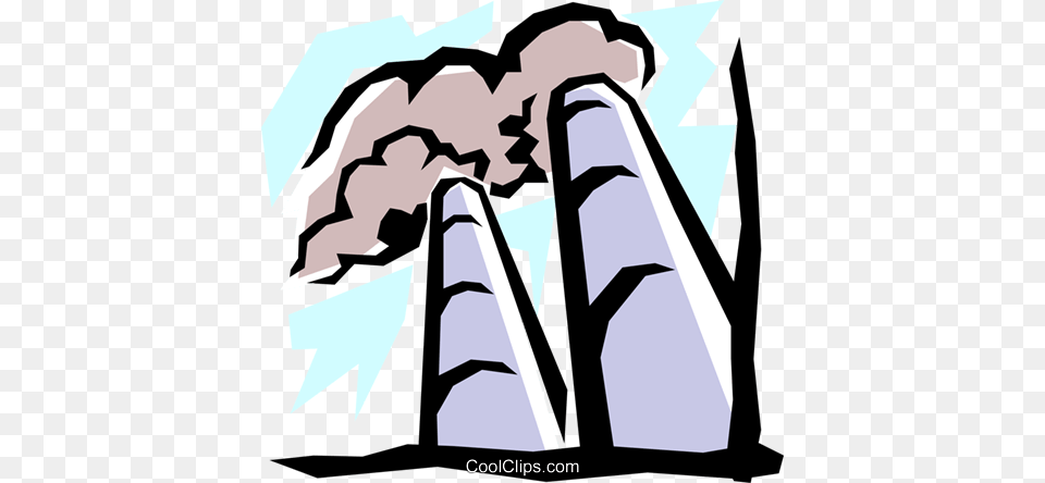 Smokestacks Royalty Vector Clip Art Illustration, Person Png Image