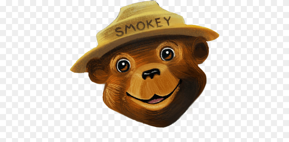 Smokey Bear Apps Smokey The Bear Emoji, Clothing, Hat, Animal, Mammal Png Image