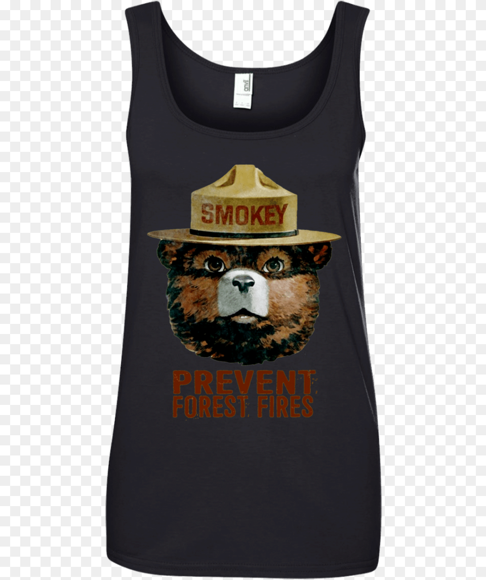 Smokey Bear T Shirt 3 Lenny Tee Shirt, Clothing, Tank Top, Hat, Animal Free Png Download