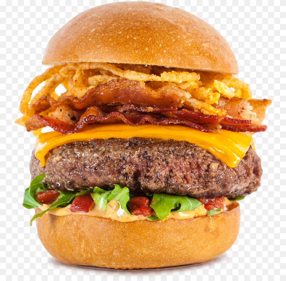 Smokey Hand Burger Rodeo King Burger King, Food, Bread Png Image