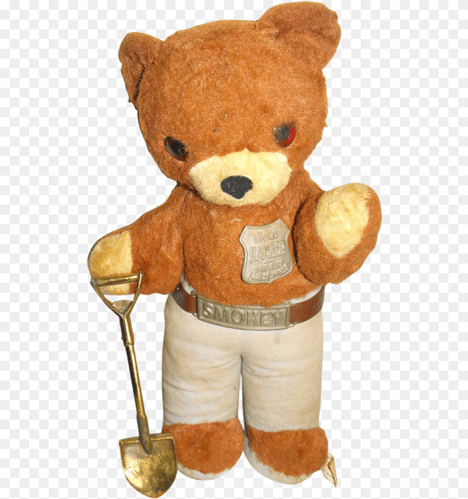 Smokey Ranger Bear Ideal Stuffed Toy Prevent Forest Wildfire, Cutlery, Spoon, Teddy Bear, Plush Free Png Download