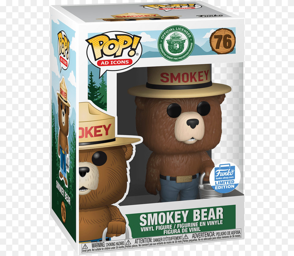 Smokey The Bear Funko Pop, Box, Cardboard, Carton, Snowman Free Transparent Png