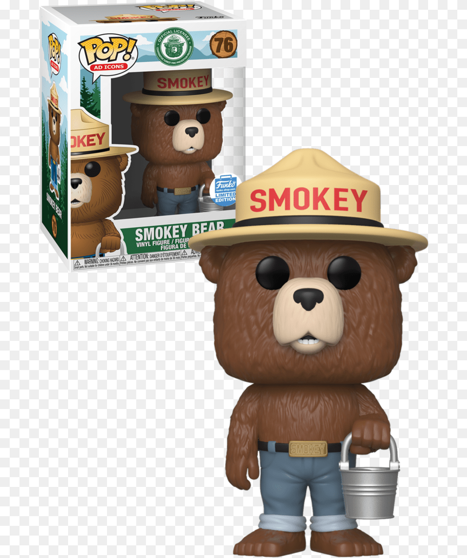 Smokey The Bear Funko Pop, Clothing, Hat, Nature, Outdoors Free Png Download