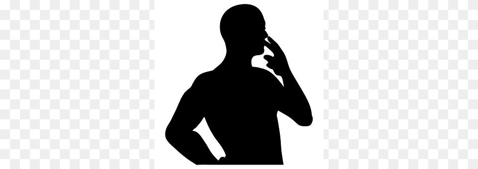Smoking Silhouette, Adult, Male, Man Png Image
