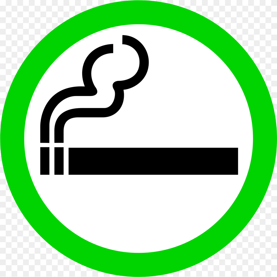 Smoking Area Sign, Symbol, Disk Free Png