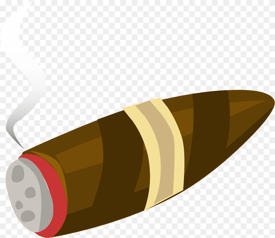 Smoking Brown Cigar Clipart, Ammunition, Weapon, Dynamite, Bullet Png