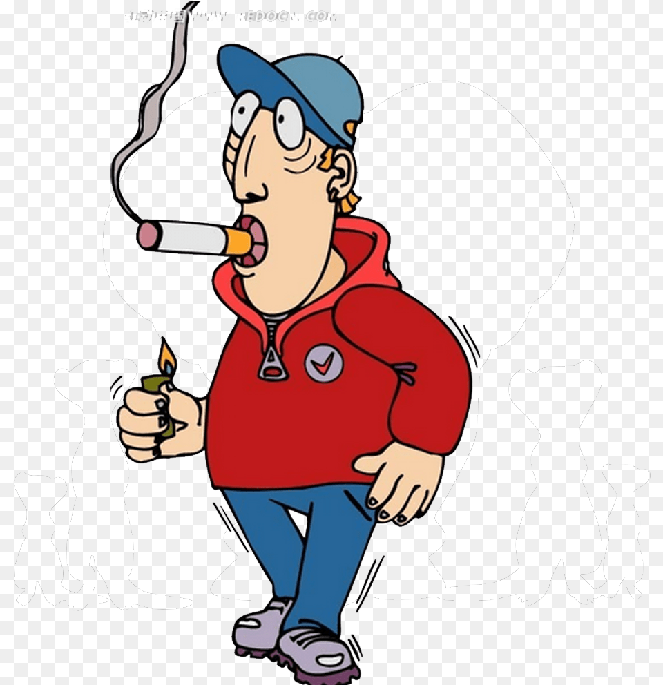 Smoking Cessation Man Man Smoking Clipart, Face, Head, Person, Baby Free Png Download