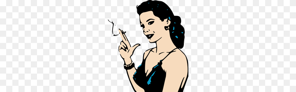 Smoking Clipart, Woman, Adult, Person, Female Png Image