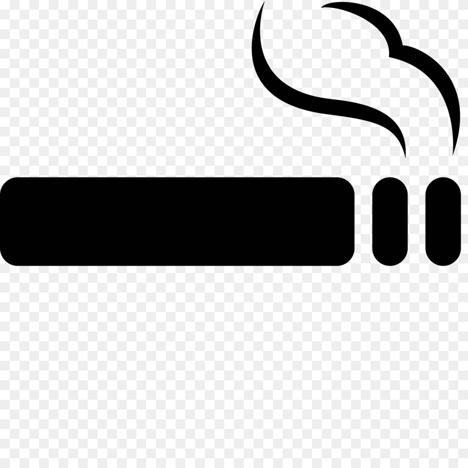 Smoking Icon, Gray Png