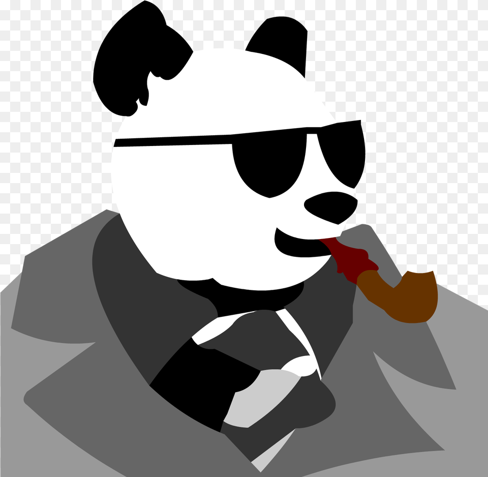 Smoking Panda, Smoke Pipe, Baby, Person, Face Free Transparent Png