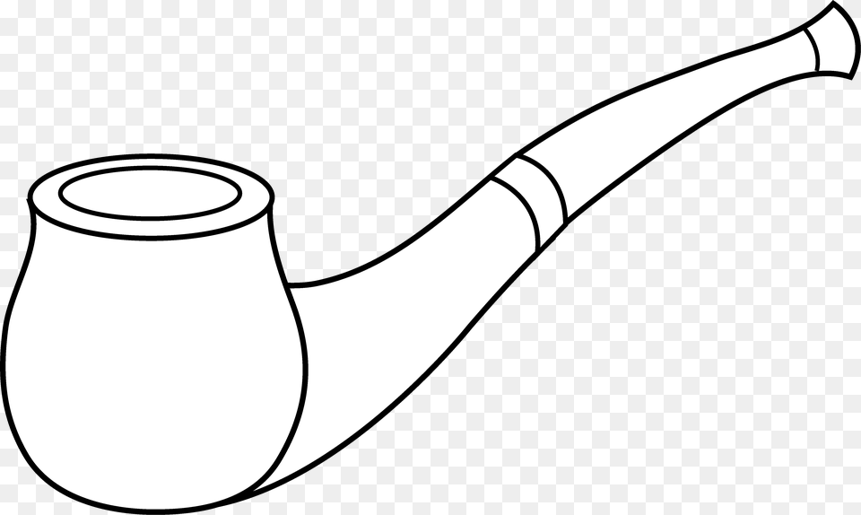 Smoking Pipe Clip Art Black And White Crafts Clip, Smoke Pipe Png Image