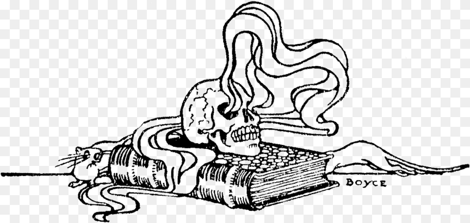 Smoking Skullpng Wikimedia Commons Skull With Book Clip Art, Drawing, Person Free Transparent Png
