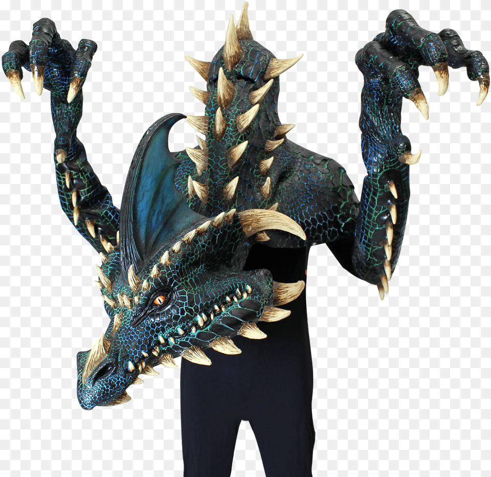 Smolder The Black Dragon Ghoulish Productions Dragon Mask, Electronics, Hardware, Animal, Dinosaur Free Transparent Png