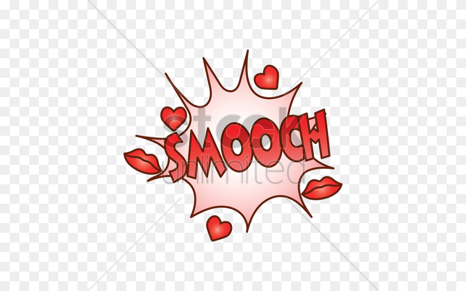 Smooch Comic Speech Bubble Vector Image, Logo, Symbol Free Transparent Png