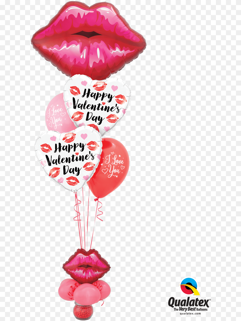 Smoochies Big Balloon Bouquet Qualatex Valentine Balloon Free Transparent Png