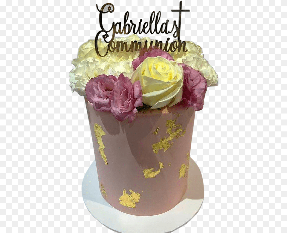 Smooth Buttercream W Gold Flakes Floral Double Height Garden Roses, Flower, Petal, Plant, Rose Free Transparent Png