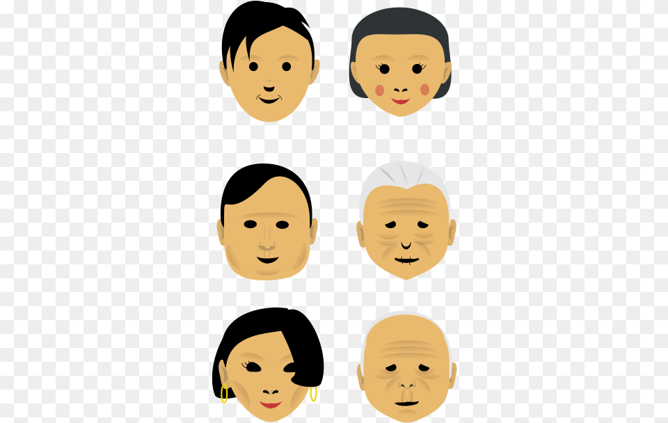 Smooth Faces Svg Clip Arts Clipart Faces Old Woman, Face, Head, Person, Photography Png Image