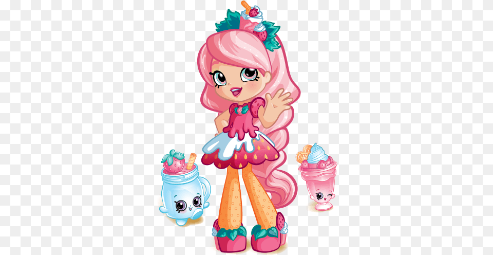 Smoothie Clipart Shopkins Lucy Smoothie Shoppie Doll, Cream, Dessert, Food, Ice Cream Free Png Download