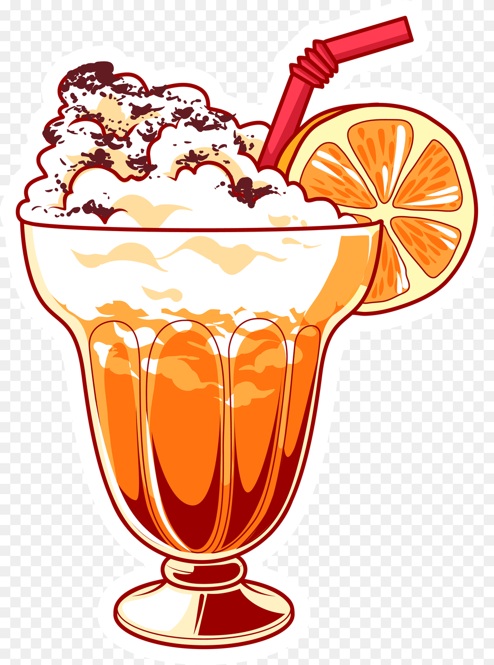 Smoothie Cocktail Orange Delicious Sand Milkshake, Beverage, Juice, Milk, Ice Cream Free Png Download