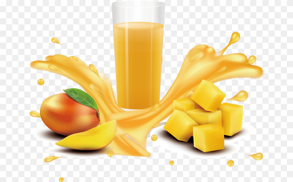 Smoothie Vector Splash Transparent Mango Juice, Beverage, Food, Fruit, Plant Png
