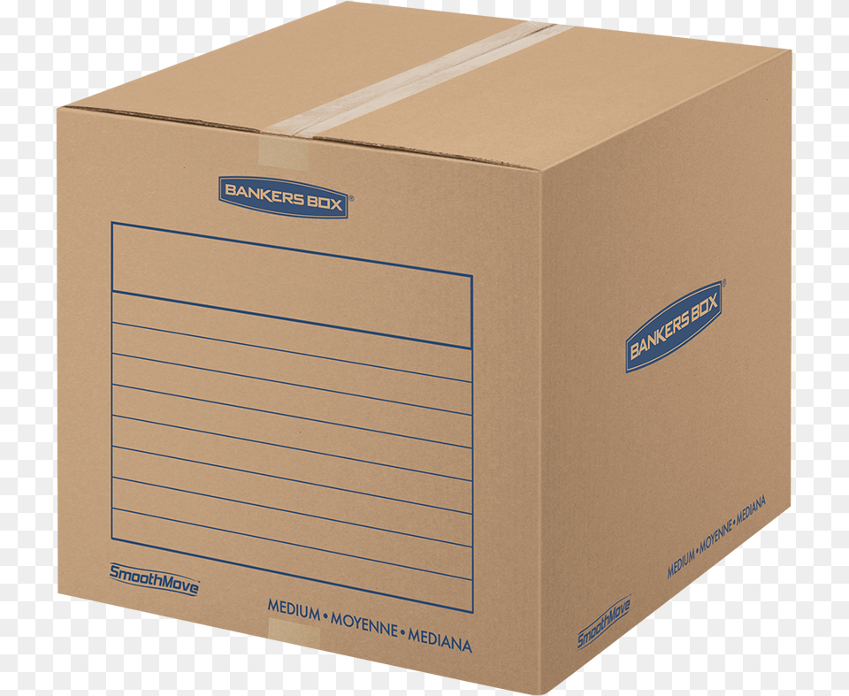 Smoothmove Basic Medium Moving And Storage Boxes Moving Amp Shipping Boxes, Box, Cardboard, Carton, Package Free Png Download