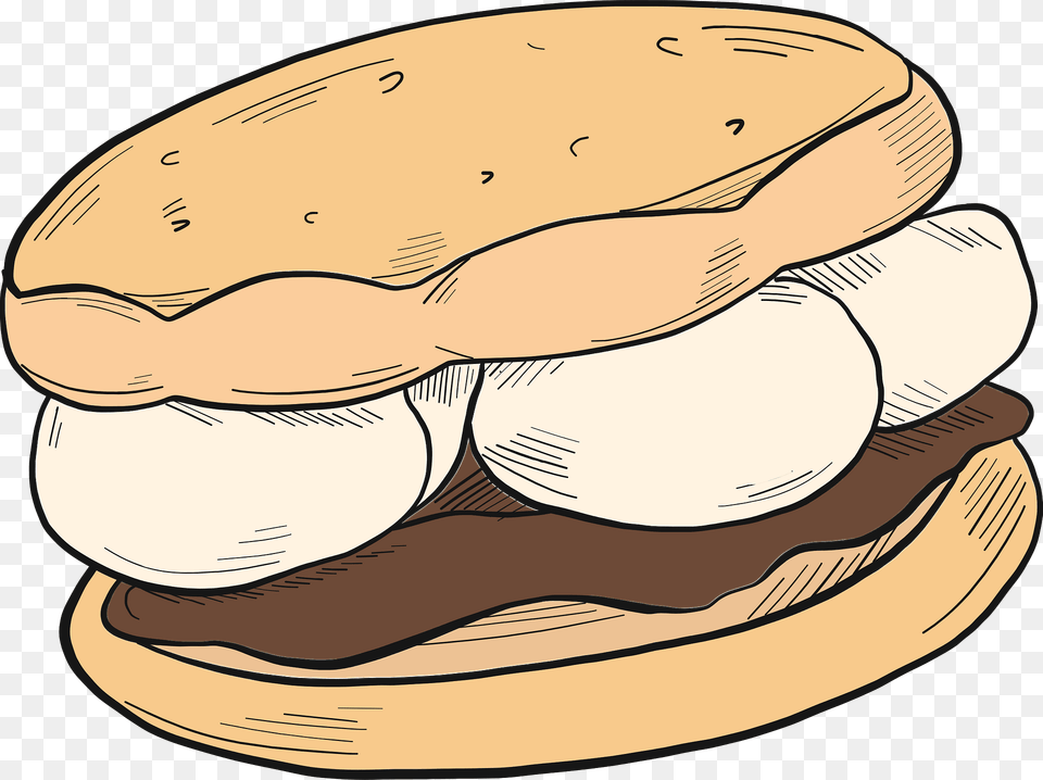 Smore Clipart, Food, Bread, Animal, Burger Free Transparent Png