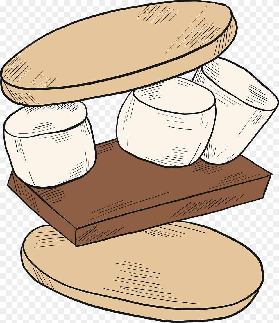 Smore Clipart, Jar, Wood, Furniture, Table Free Png Download