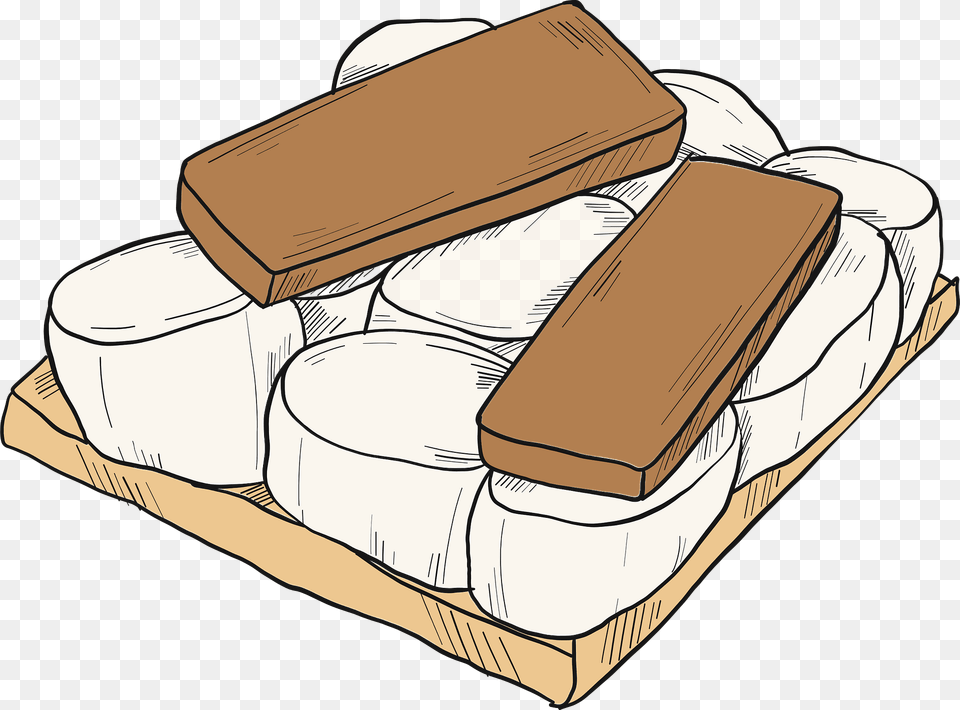 Smore Clipart, Furniture, Cushion, Home Decor, Bread Free Png Download