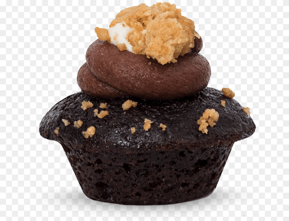 Smores Cupcake Small Side View Baked By Melissa S Mores, Cake, Cream, Dessert, Food Png Image