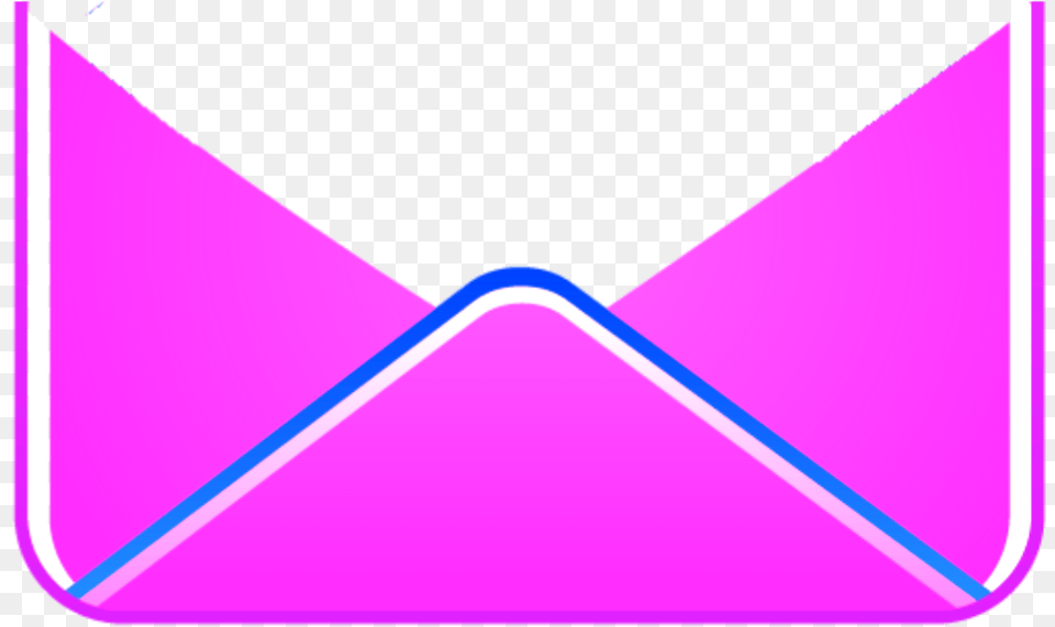 Sms Box Icon Triangle, Envelope, Mail, Purple Free Transparent Png