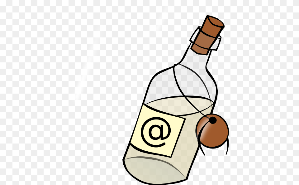 Sms In A Bottle Clip Art, Alcohol, Beverage, Liquor, Wine Free Transparent Png