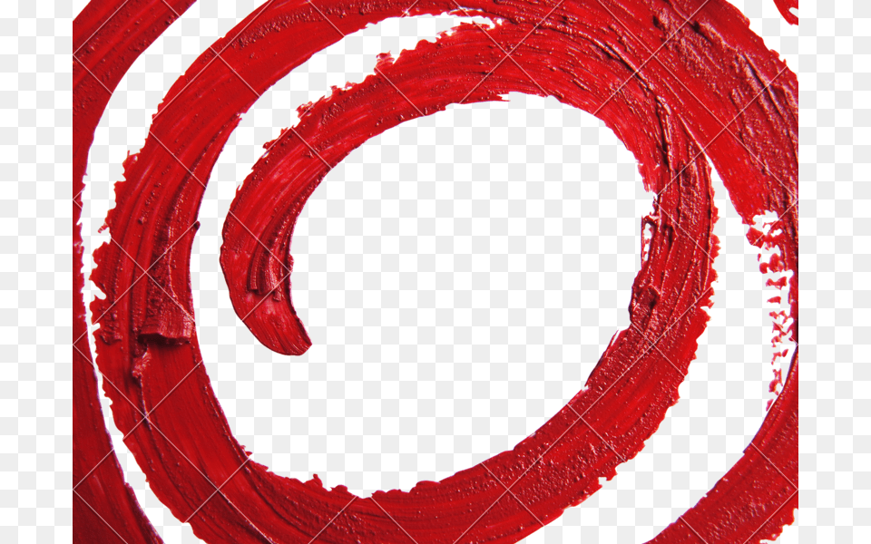 Smudged Spiral Red Lipstick On White Background, Coil Free Png Download