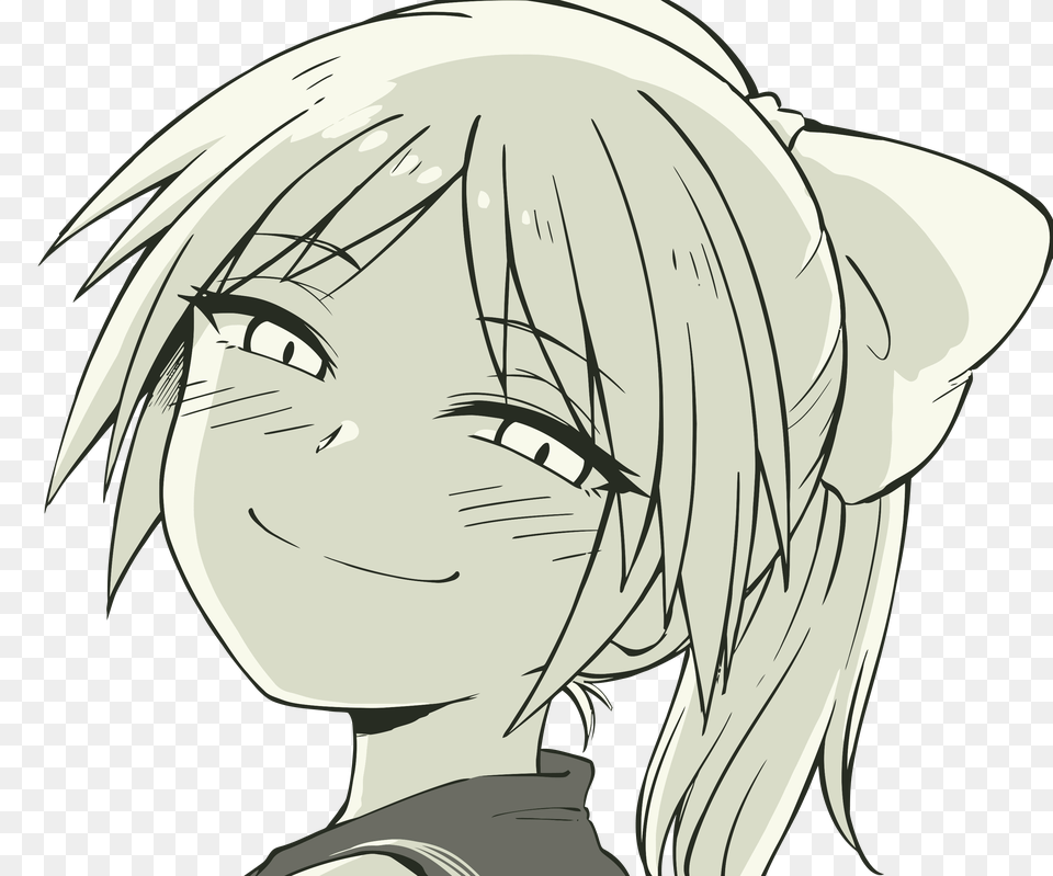 Smug Anime Trap Girl Anime Girl Clip Art Anime Girl Smug Face, Book, Comics, Publication, Adult Free Png Download