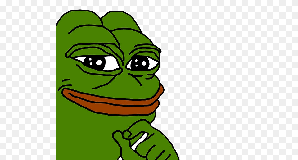 Smug Pepe Cut Out, Green, Cartoon, Alien, Baby Png Image