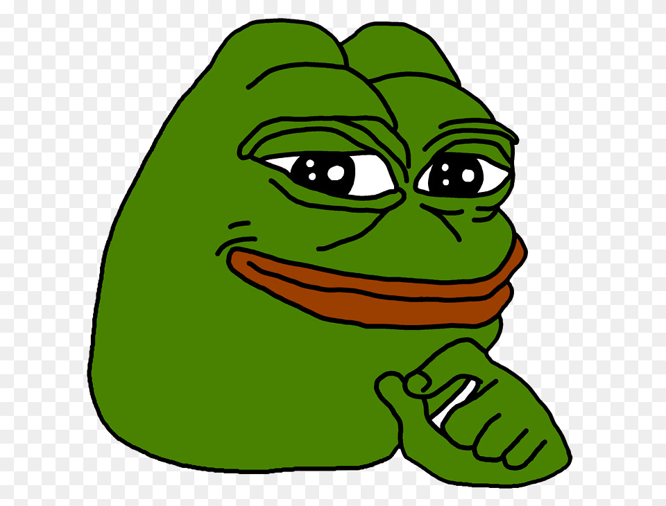 Smug Pepe Full, Green, Person, Baby, Head Png