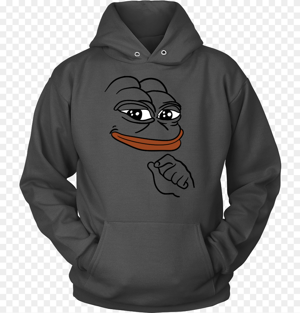 Smug Pepe The Frog Meme T Shirt Sweatshirt, Clothing, Hoodie, Knitwear, Sweater Free Png