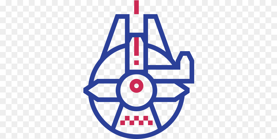 Smuggle Millenium Falcon Star Wars Space Free Icon Of Star Wars Millennium Falcon Icon, Machine, Spoke Png