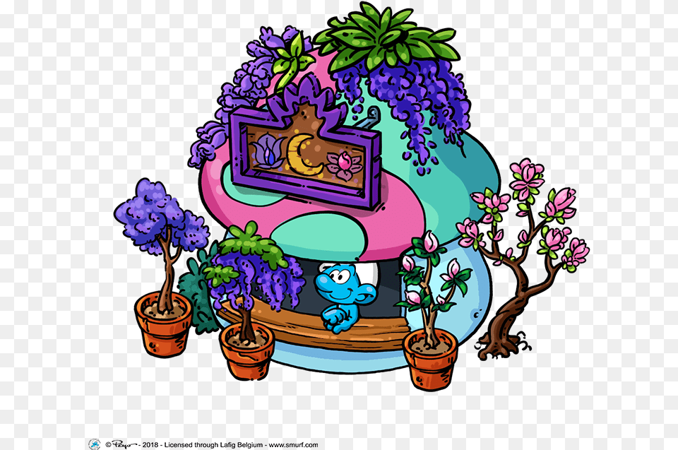 Smurf, Purple, Plant, Potted Plant, Flower Png Image