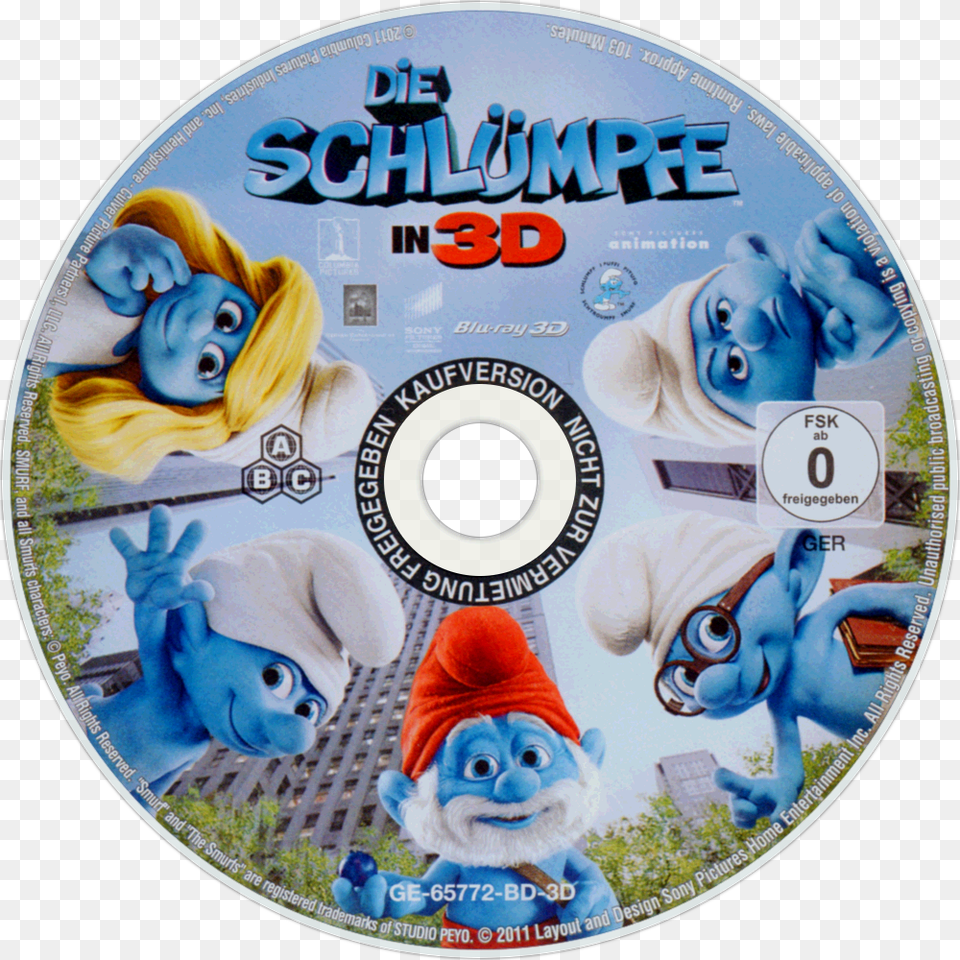 Smurf 2 Bd Cover, Disk, Dvd, Toy, Adult Free Png Download