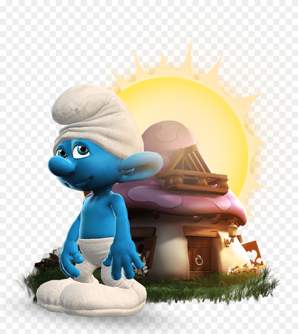 Smurf Smurfs, Baby, Person, Food, Sweets Free Transparent Png