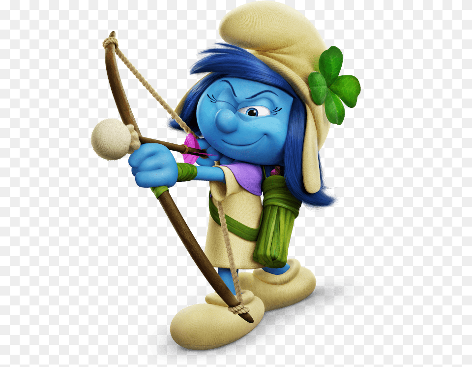 Smurf Storm Shooting Arrow, Baby, Person, Bow, Weapon Free Transparent Png
